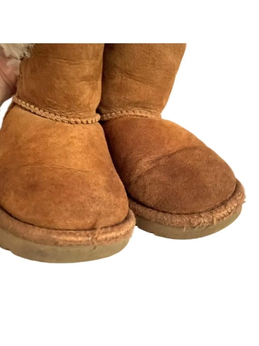 UGG Chestnut Brown Bailey Button Boots - 7, Toddler